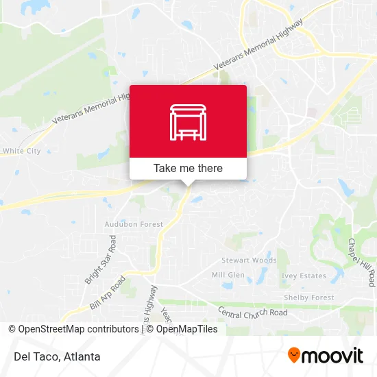 Del Taco map