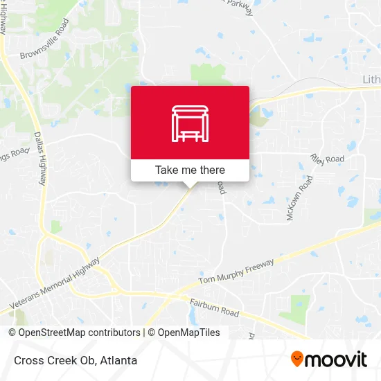 Cross Creek Ob map