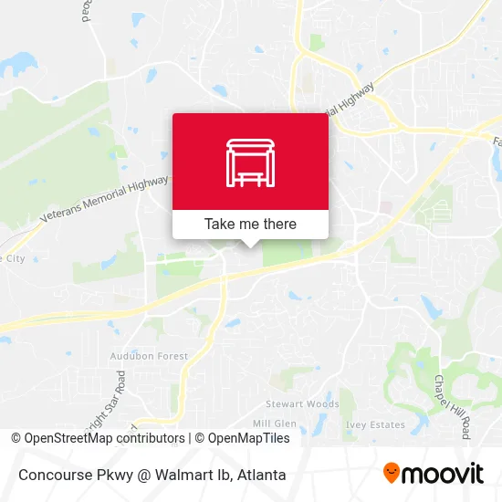 Mapa de Concourse Pkwy @ Walmart Ib