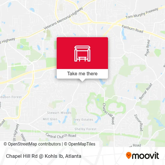Chapel Hill Rd @ Kohls Ib map