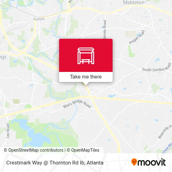 Mapa de Crestmark Way @ Thornton Rd Ib