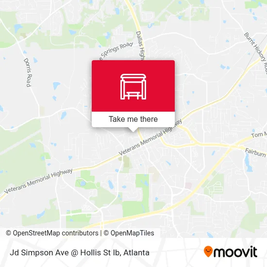Jd Simpson Ave @ Hollis St Ib map