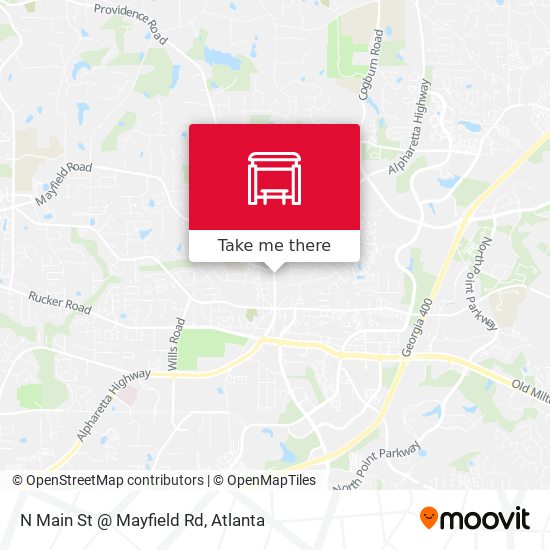 N Main St @ Mayfield Rd map
