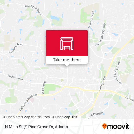 N Main St @ Pine Grove Dr map