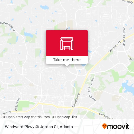 Windward Pkwy @ Jordan Ct map