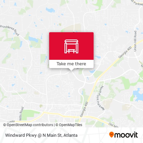 Mapa de Windward Pkwy @ N Main St