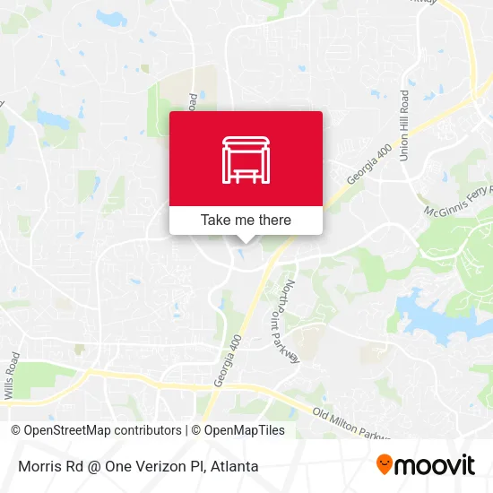 Morris Rd @ One Verizon Pl map