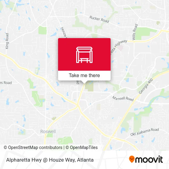 Alpharetta Hwy @ Houze Way map
