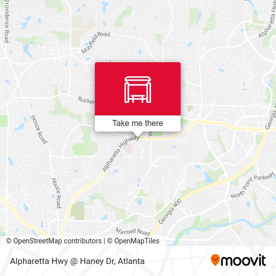 Mapa de Alpharetta Hwy @ Haney Dr