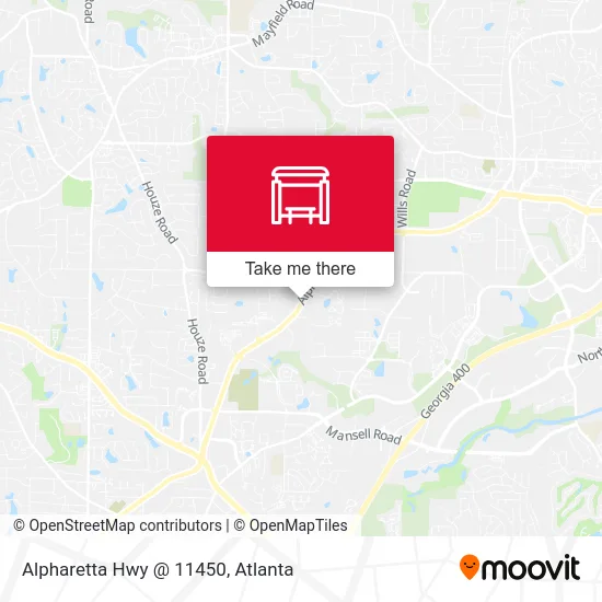 Alpharetta Hwy @ 11450 map