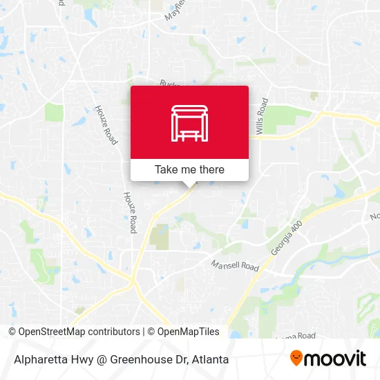 Alpharetta Hwy @ Greenhouse Dr map