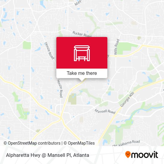 Mapa de Alpharetta Hwy @ Mansell Pl