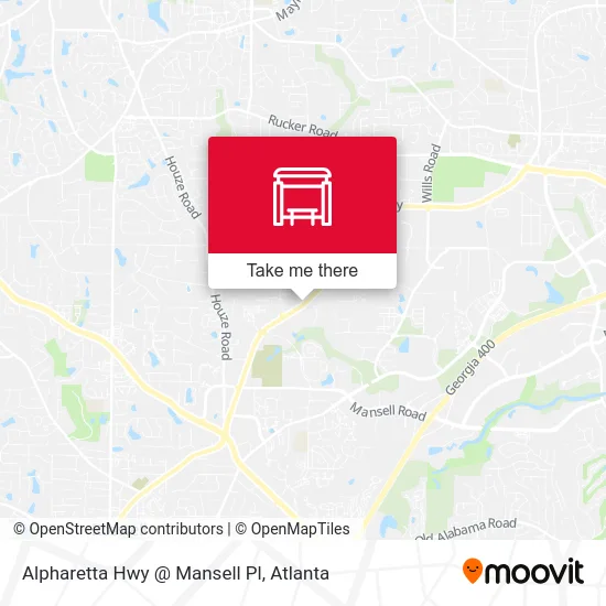Alpharetta Hwy @ Mansell Pl map