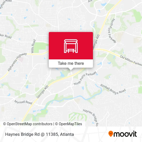 Haynes Bridge Rd @ 11385 map