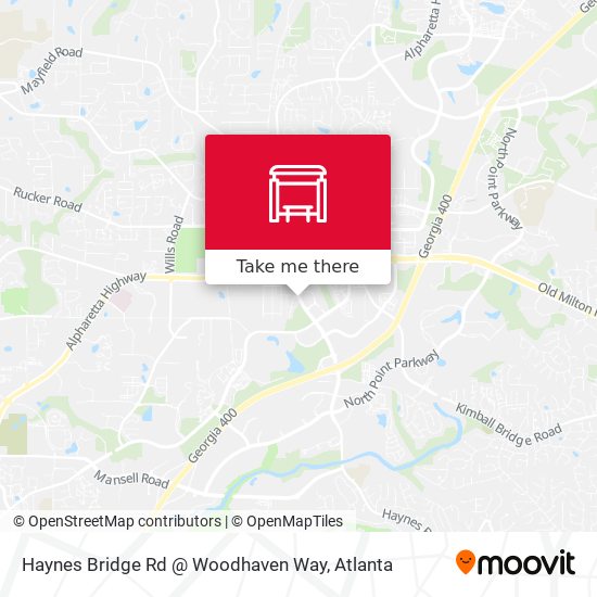 Mapa de Haynes Bridge Rd @ Woodhaven Way