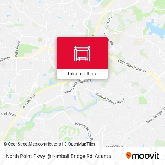North Point Pkwy @ Kimball Bridge Rd map