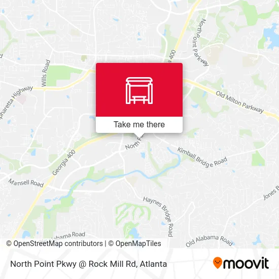 North Point Pkwy @ Rock Mill Rd map