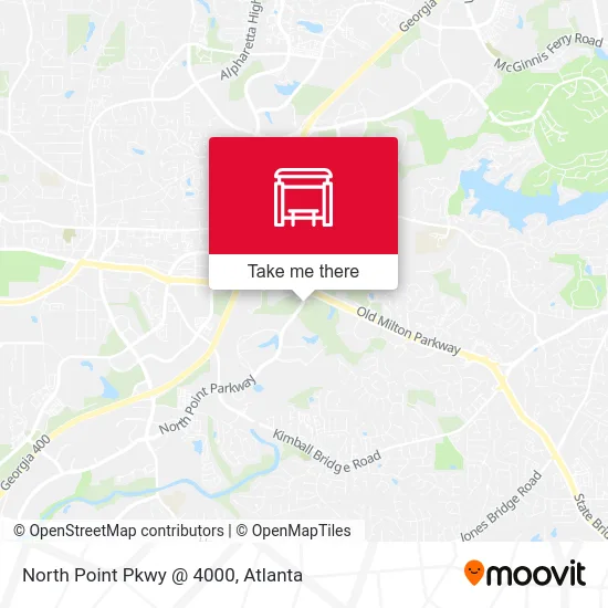 North Point Pkwy @ 4000 map