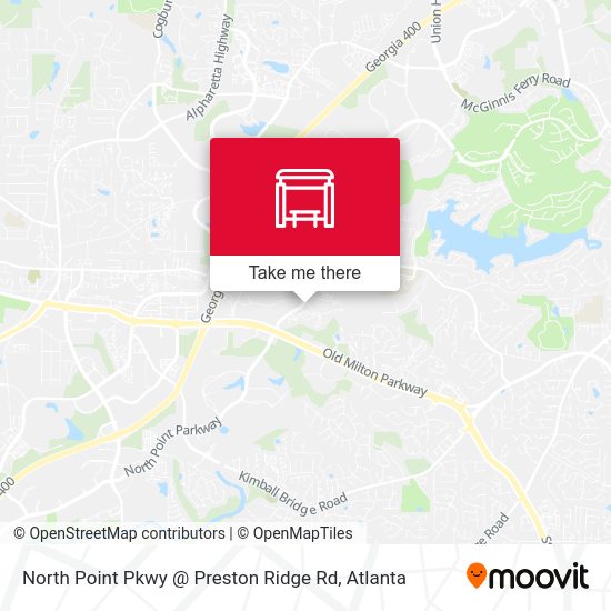 Mapa de North Point Pkwy @ Preston Ridge Rd