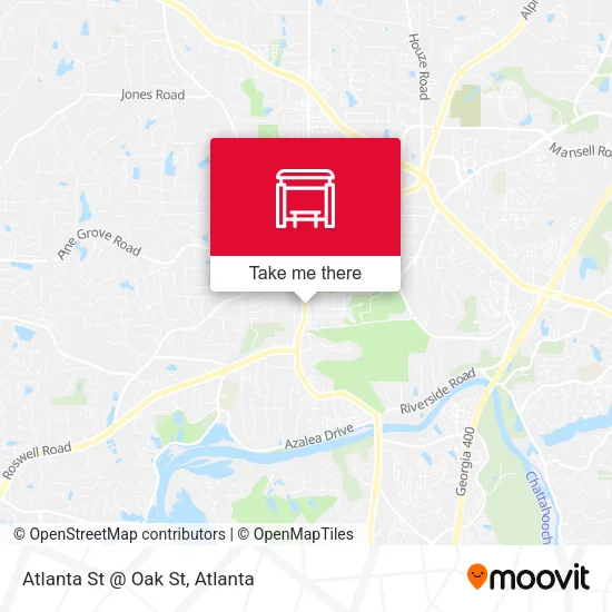 Atlanta St @ Oak St map