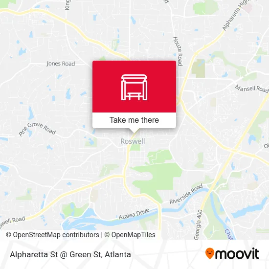 Mapa de Alpharetta St @ Green St