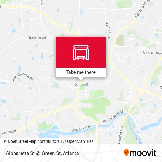 Alpharetta St @ Green St map