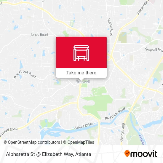 Mapa de Alpharetta St @ Elizabeth Way