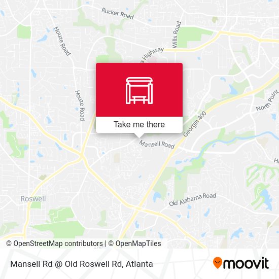 Mapa de Mansell Rd @ Old Roswell Rd