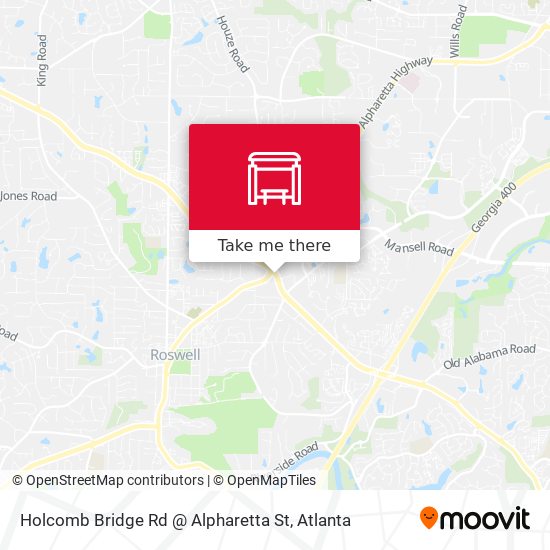 Mapa de Holcomb Bridge Rd @ Alpharetta St