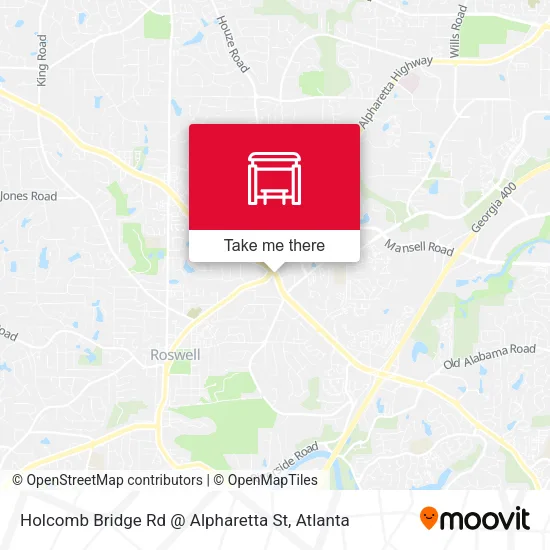 Holcomb Bridge Rd @ Alpharetta St map