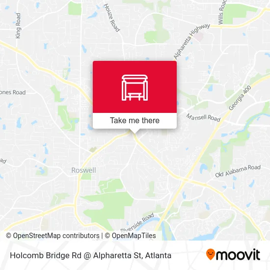 Holcomb Bridge Rd @ Alpharetta St map