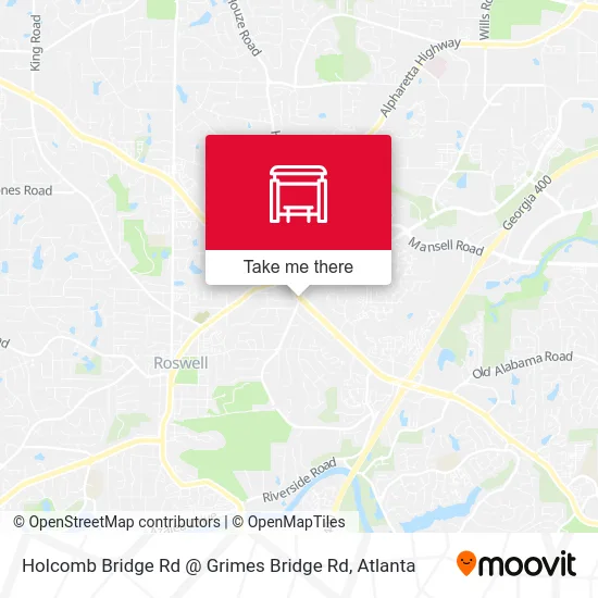 Holcomb Bridge Rd @ Grimes Bridge Rd map