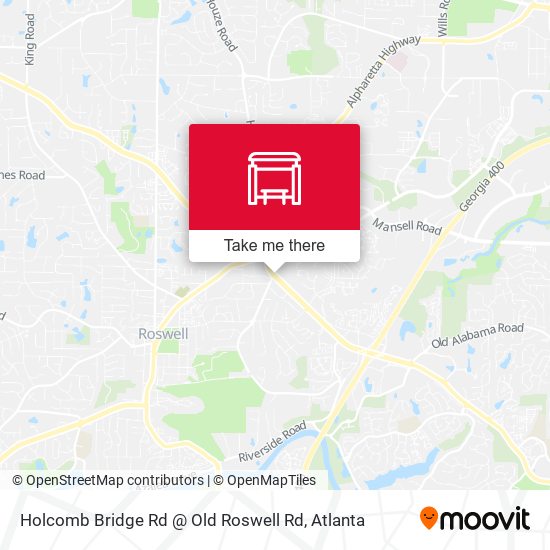 Mapa de Holcomb Bridge Rd @ Old Roswell Rd