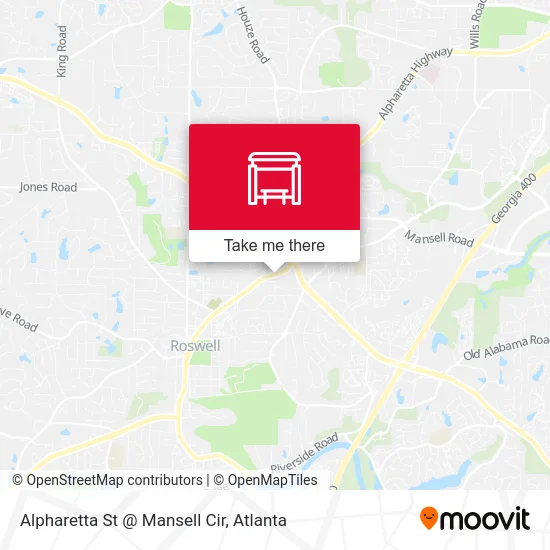 Alpharetta St @ Mansell Cir map