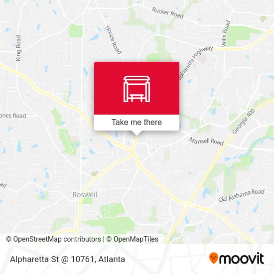 Alpharetta St @ 10761 map
