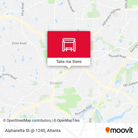 Alpharetta St @ 1240 map