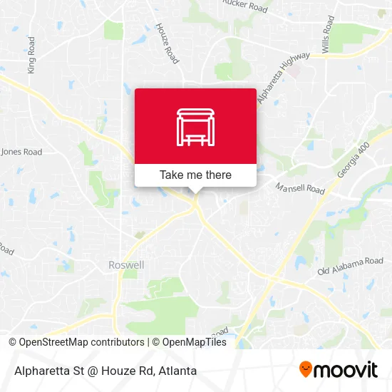 Alpharetta St @ Houze Rd map