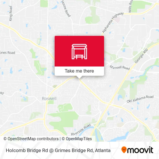Holcomb Bridge Rd @ Grimes Bridge Rd map