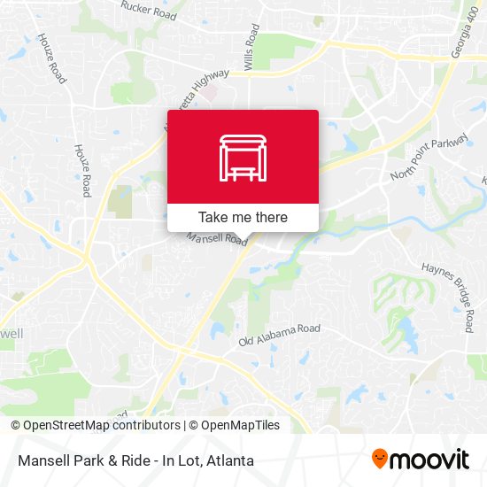Mapa de Mansell Park & Ride - In Lot