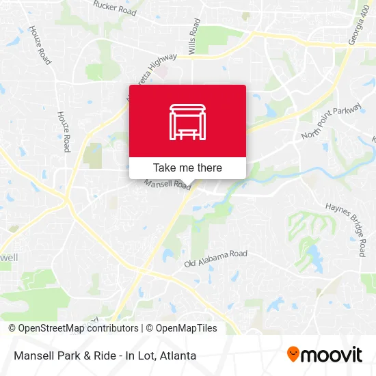 Mansell Park & Ride - In Lot map