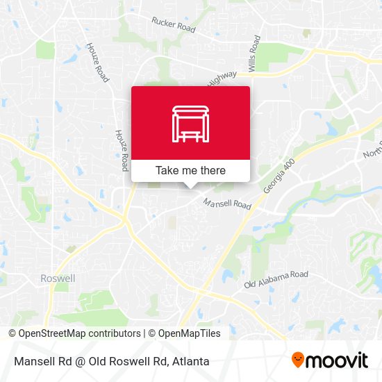 Mansell Rd @ Old Roswell Rd map