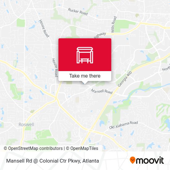 Mansell Rd @ Colonial Ctr Pkwy map