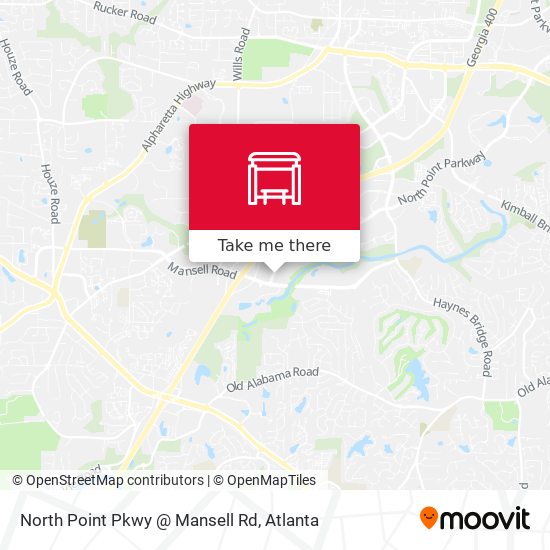 North Point Pkwy @ Mansell Rd map