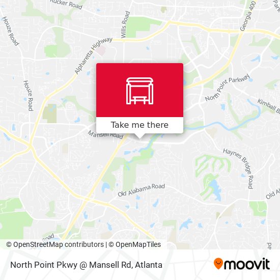 North Point Pkwy @ Mansell Rd map