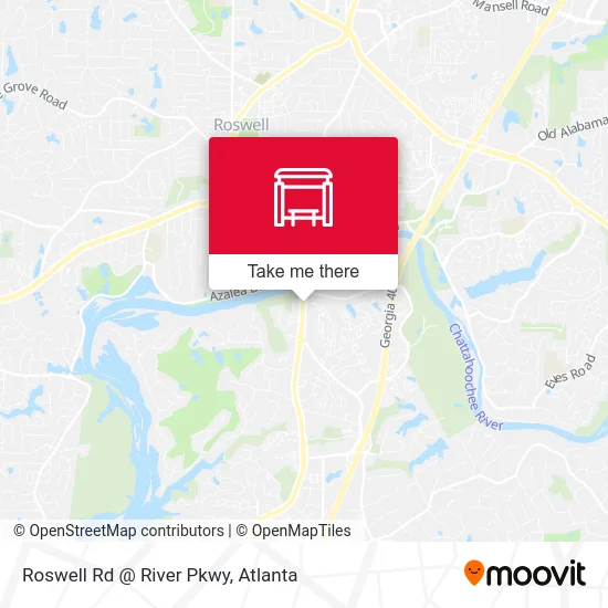 Roswell Rd @ River Pkwy map