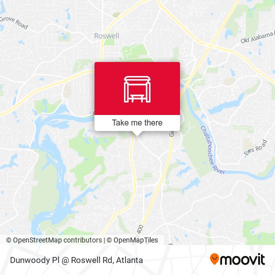 Mapa de Dunwoody Pl @ Roswell Rd