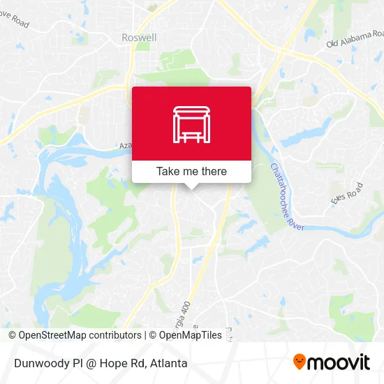 Dunwoody Pl @ Hope Rd map