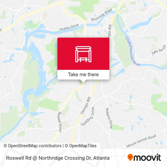 Roswell Rd @ Northridge Crossing Dr map