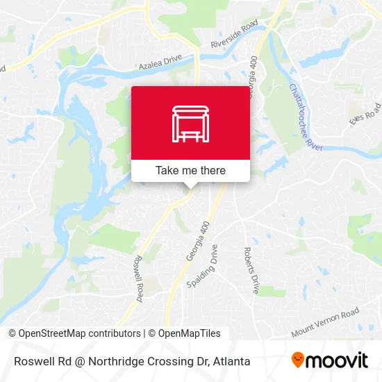 Roswell Rd @ Northridge Crossing Dr map