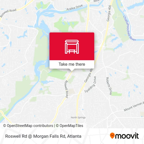Roswell Rd @ Morgan Falls Rd map